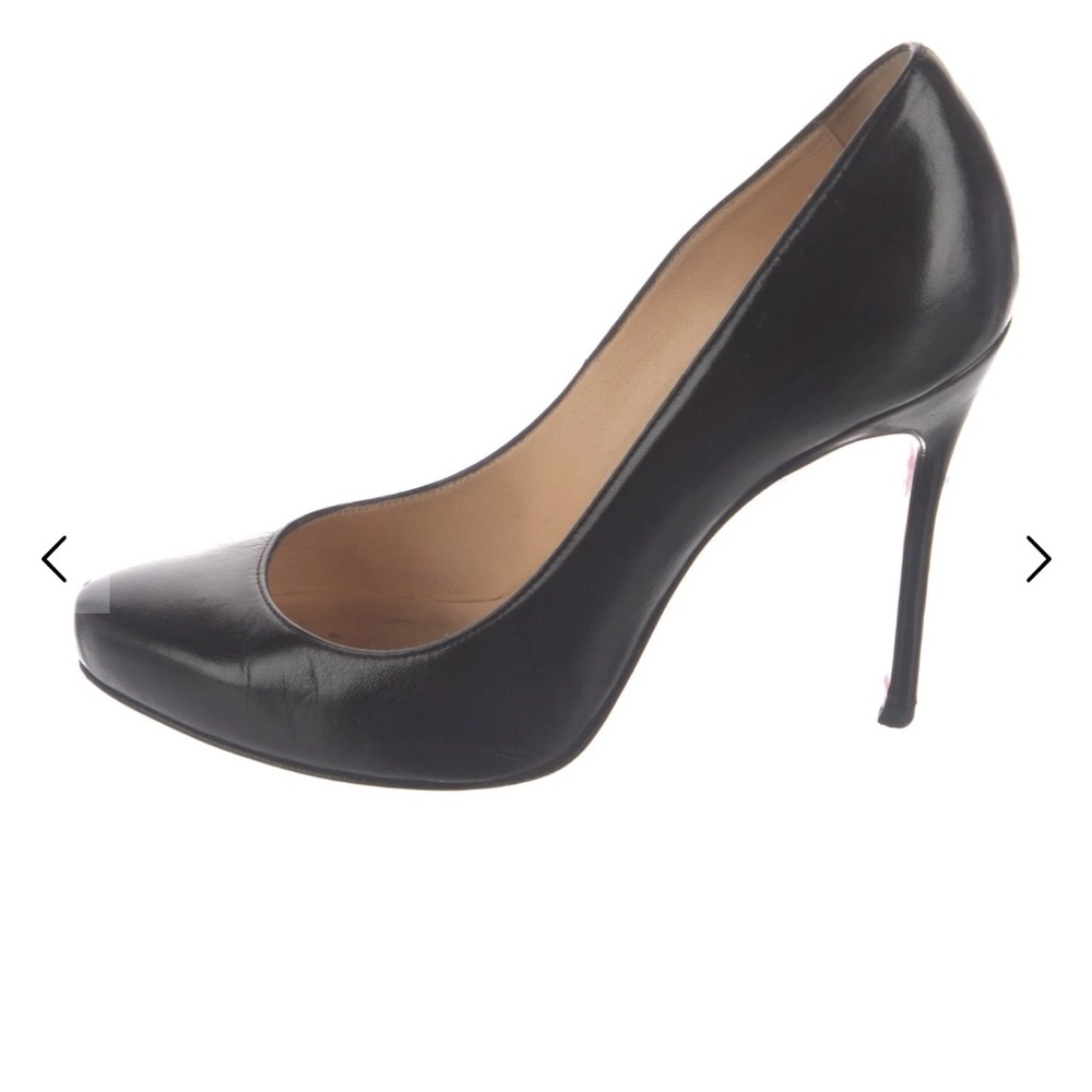 Christian Louboutin Black Leather Heels